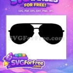 Free Aviator Sunglasses Free Top Gun Free SVG - Instant Download
