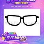 Free Number One Sunglasses Free Silhouette Cool Character Free SVG 2 - Instant Download