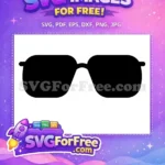 Free Animated Sunglasses Free Number One Character Free SVG - Instant Download