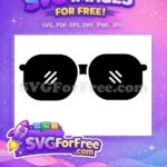Free Minimalist Sunglasses Free Line Art Character Free SVG - Instant Download