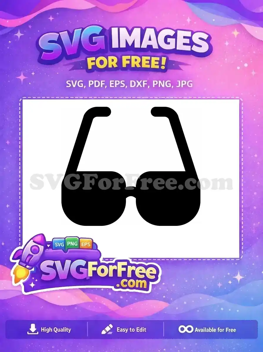 Free Number One Free Sunglasses Silhouette Movie Free SVG 4