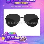Free Dark Lens Free Aviator TopGun Free SVG - Instant Download