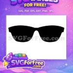 Free Bold Frame Free Oversized Lenses Sunglasses Free SVG - Instant Download