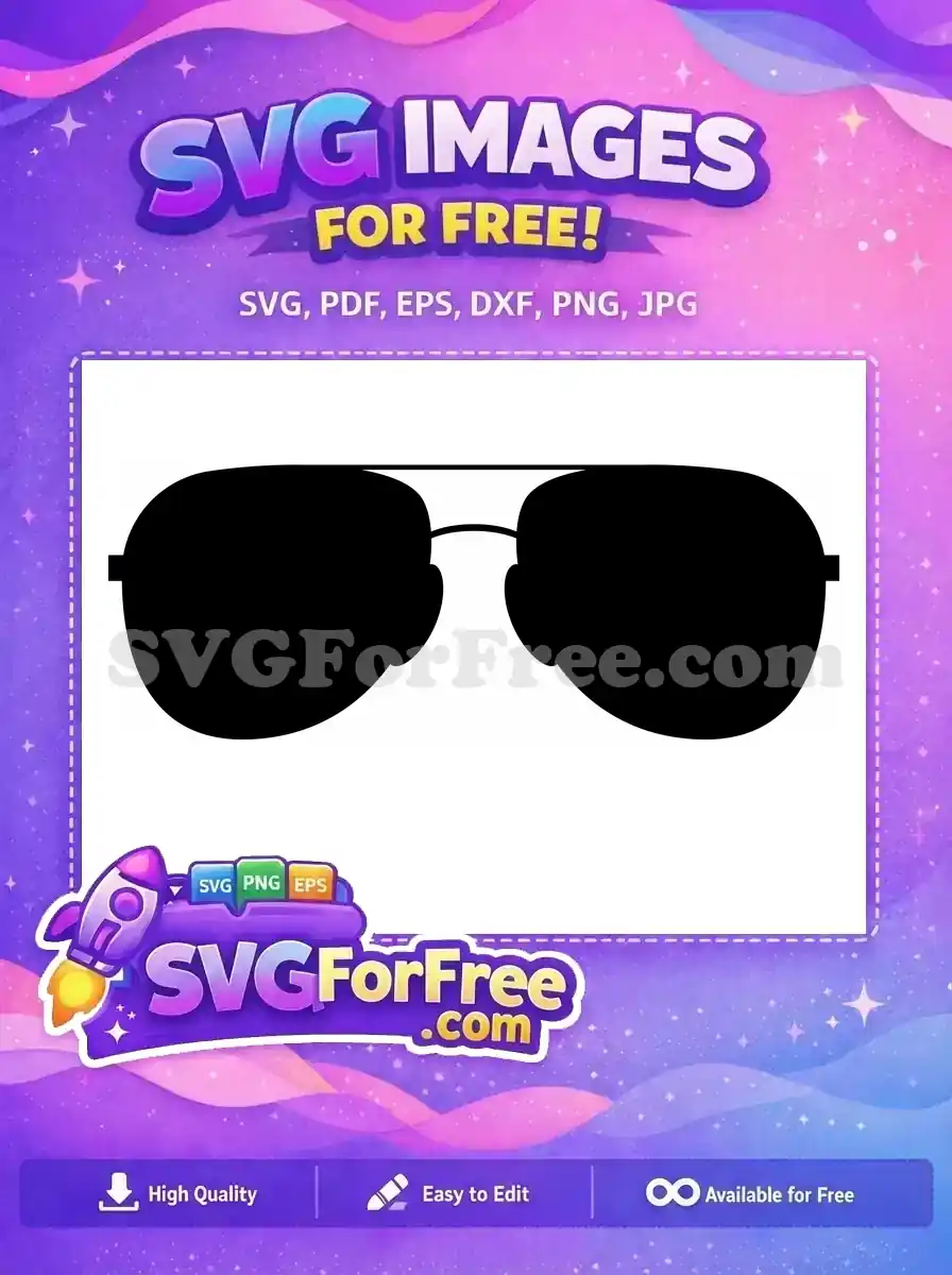 Free Number One Cool Free Sunglasses Character Movie Free SVG 2