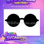 Free Black Cool Free Minimalist Sunglasses Free SVG - Instant Download