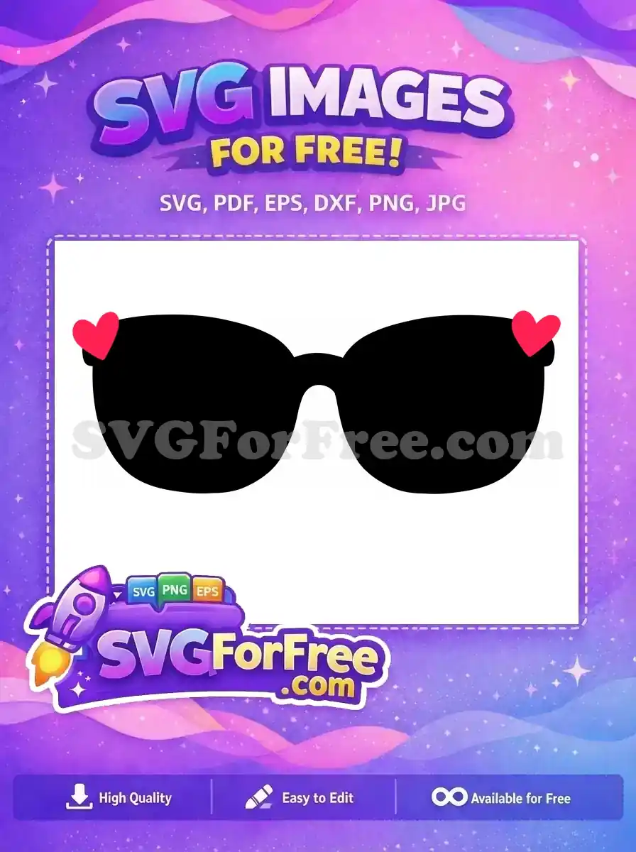 Free Pink Heart Accents Free Border Template Free SVG