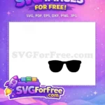Free Number One Free Sunglasses Emoji Movie Free SVG - Instant Download