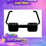 Free Number One Free Sunglasses Yellow Minions Free SVG 1 - Instant Download