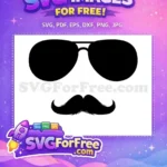 Free Character One Sunglasses Free Cool Design Idea Free SVG - Instant Download