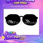 Free White Pair Sunglasses Free Simple Basic Free SVG - Instant Download