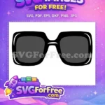 Free Dark Lens Free Cartoon Sunglasses Category 1 Free SVG - Instant Download