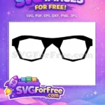 Free Number One Sunglasses Free Cool Character Free SVG 3 - Instant Download