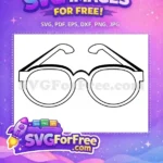 Free Round Rim Free Black Frame Sunglasses Free SVG - Instant Download