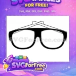 Free Nerd Glasses Free Geek Chic Accessory Free SVG - Instant Download