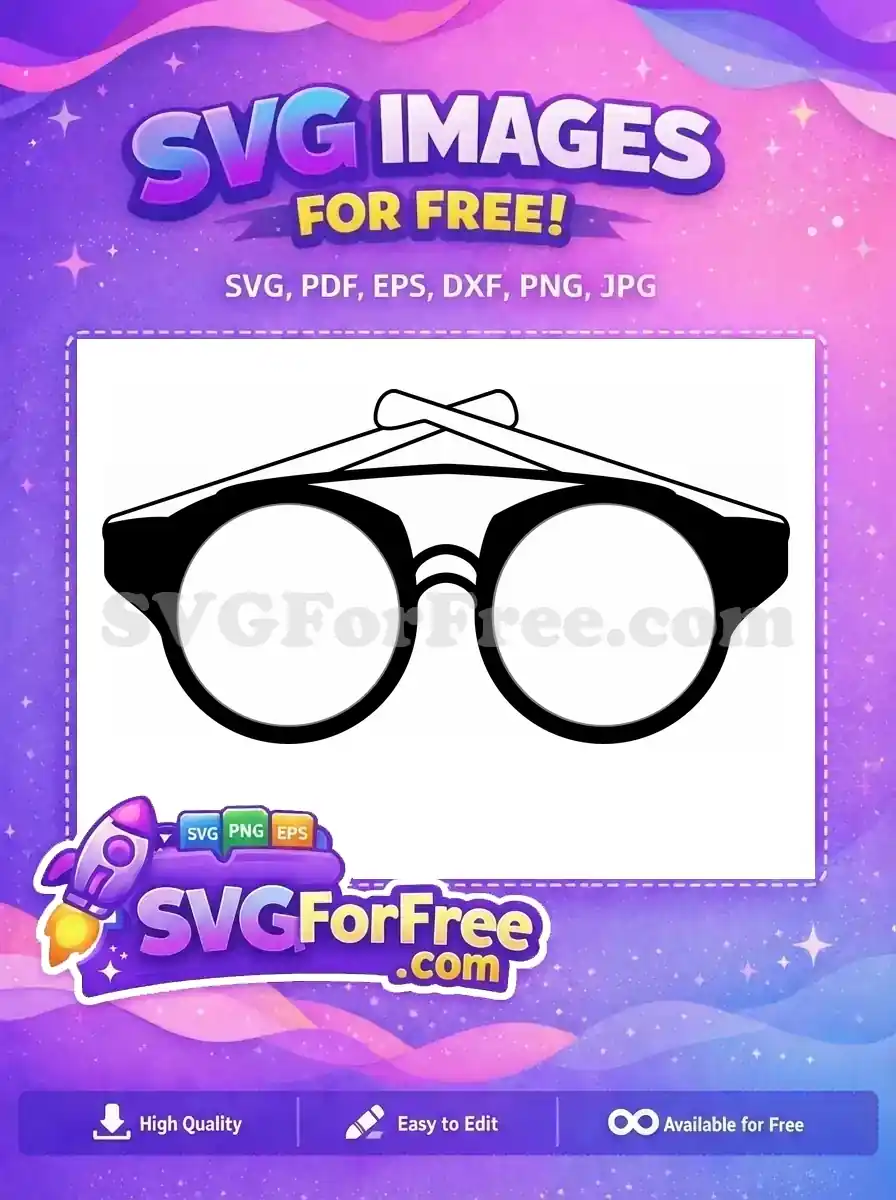 Free Cartoon Sunglasses Free Minimalist Design One Free SVG