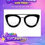 Free Number One Sunglasses Free Silhouette Cool Movie Free SVG 4 - Instant Download
