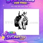 Free Masked Merc Thumbs Up Free Superhero Pose Deadpool Free SVG - Instant Download