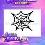 Free Black Spiderweb Free Spider Web Superhero Free SVG - Instant Download