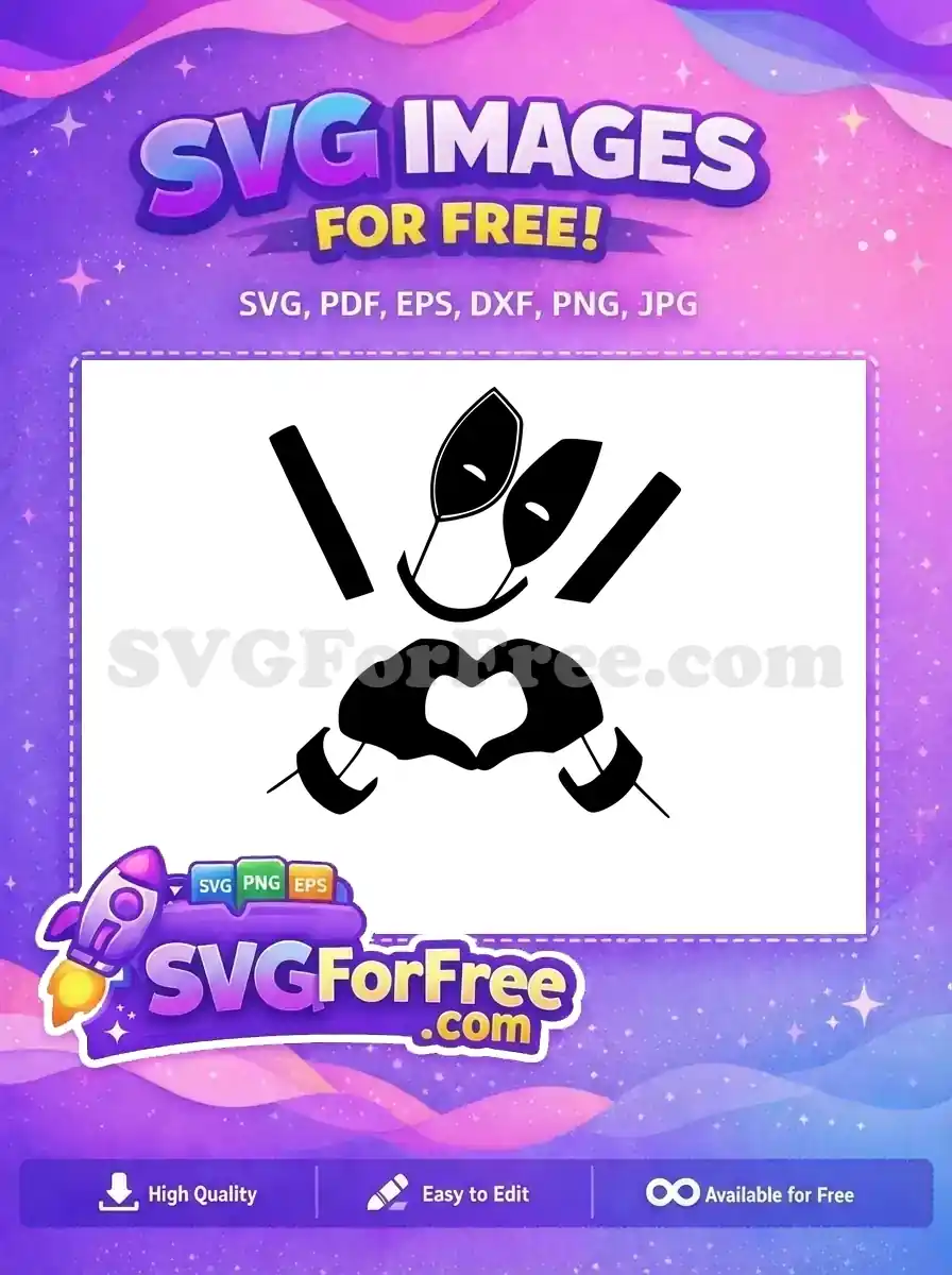 Free Heart Hands Free Deadpool Mask Superhero Free SVG