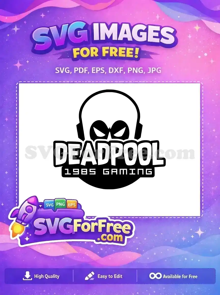 Free Headphone Detail Free Masked Eyes Deadpool Free SVG
