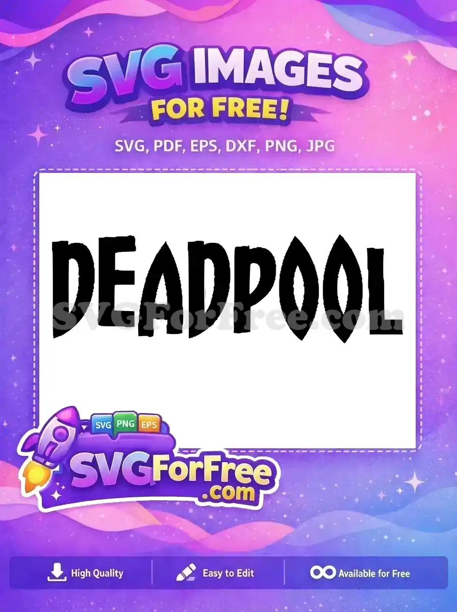 Free Distressed Edges Free Black Font Deadpool Free SVG