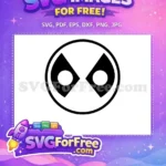 Free Deadpool Mask Free Superhero Emblem Deadpool Free SVG - Instant Download