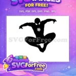 Free Silhouette Web Shooter Free Black Suit Spider-Man Free SVG - Instant Download