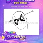 Free Arrow Wounds Free Angry Eyes Deadpool Movie Free SVG - Instant Download