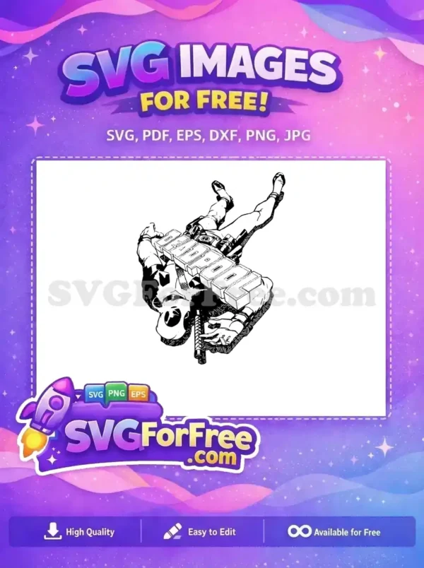 Free Mercenary Falling Free Tactical Gear Deadpool Free SVG