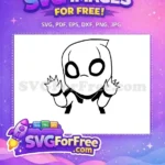 Free Spiky Hair Free Cape Superhero Silhouette Free SVG - Instant Download