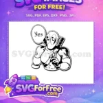 Free Smiling Deadpool Free Swords Superhero Movie Free SVG - Instant Download