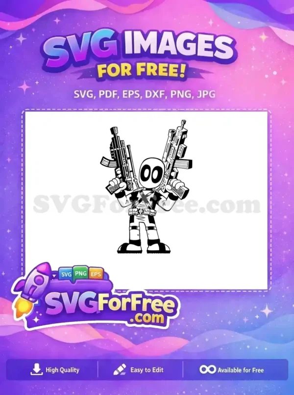 Free Dual Guns Free Swords Deadpool Superhero Free SVG