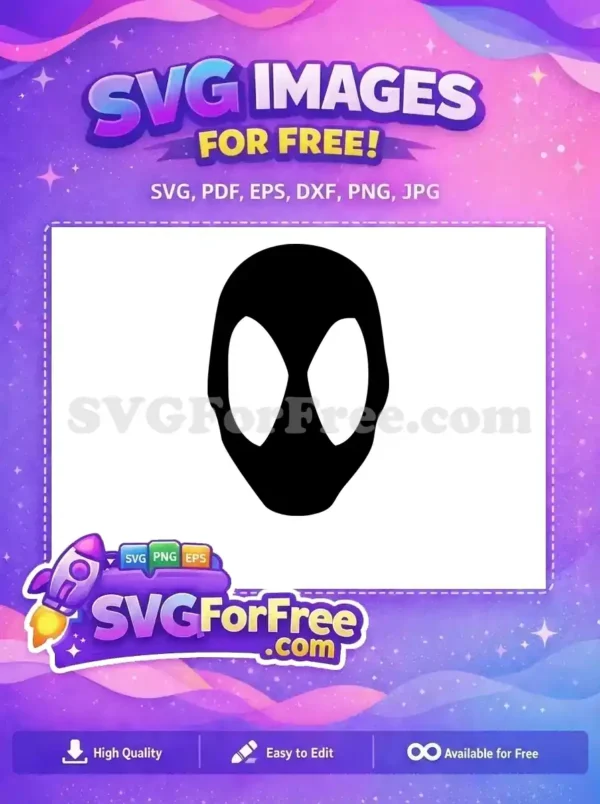 Free Black Mask Free Superhero Face Spider Free SVG Free Black Mask Free Superhero Face Spider Free SVG