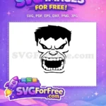 Free Angry Eyes Free Open Mouth Superhero Free SVG 1 - Instant Download