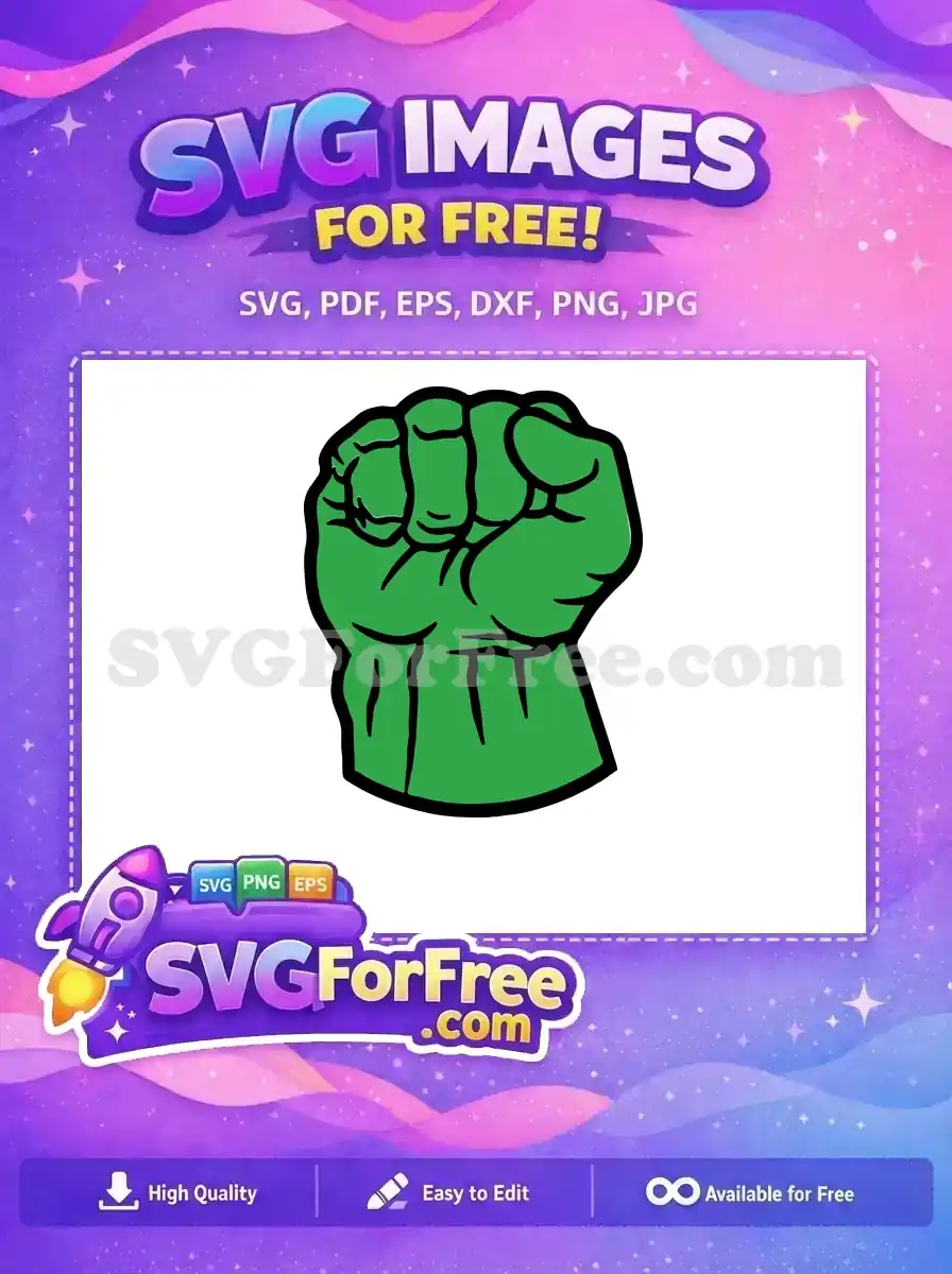 Free Clenched Fist Free Superhero Hand Avengers Free SVG