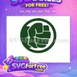 Free Clenched Fist Free Green Superhero Hulk Free SVG - Instant Download