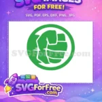 Free Green Angry Fist Free Superhero Punch Movie Free SVG - Instant Download