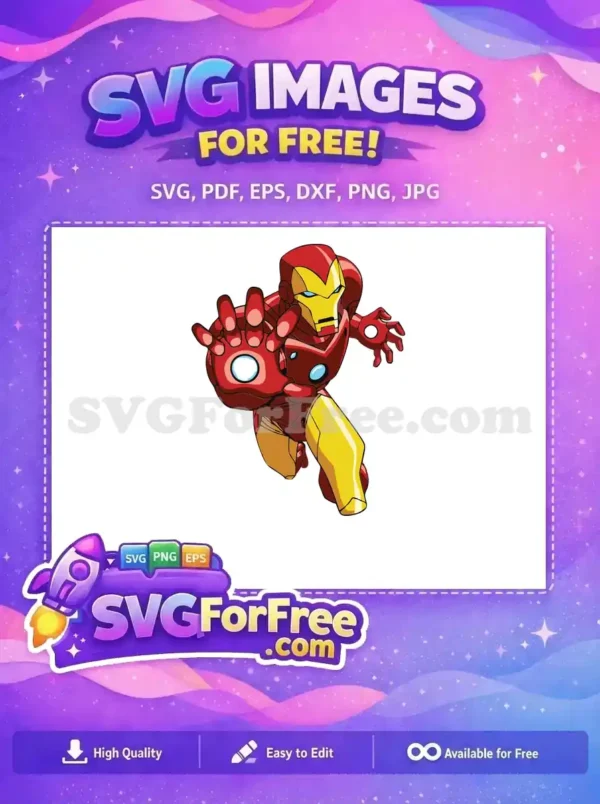 Free Red Armor Free Repulsor Power Iron Man Free SVG