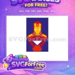 Free Red Gold Mask Free Geometric Iron Man Free SVG - Instant Download