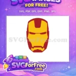 Free Gold Mask Free Red Outline Iron Man Free SVG 4 - Instant Download