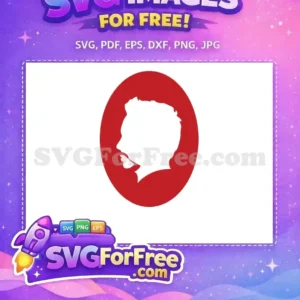 Free Bearded Superhero Silhouette Free Red Circle IronMan Free SVG