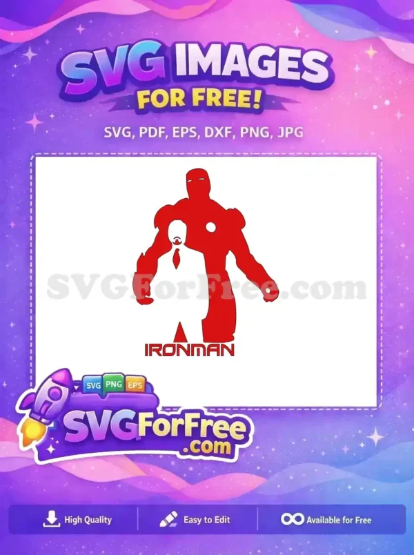 Free Red Suit Free Tony Stark IronMan Free SVG