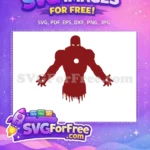 Free Burgundy Iron Man Free Dripping Superhero Avengers Free SVG - Instant Download