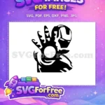 Free Arc Reactor Free Open Palm Iron Man Free SVG - Instant Download