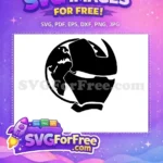 Free Horned Silhouette Free Earth Globe Thor Free SVG - Instant Download
