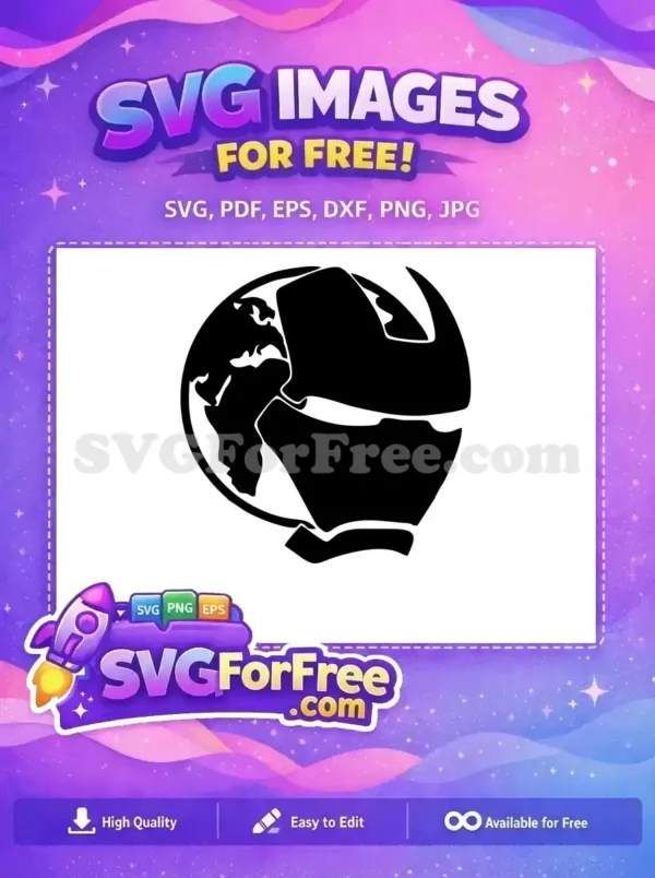 Free Horned Silhouette Free Earth Globe Thor Free SVG