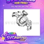 Free Armored Hero Free Gatling Gun Avengers Free SVG - Instant Download