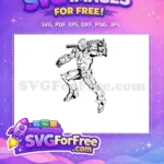 Free War Machine Armored Free Superhero Pose Avengers Free SVG - Instant Download