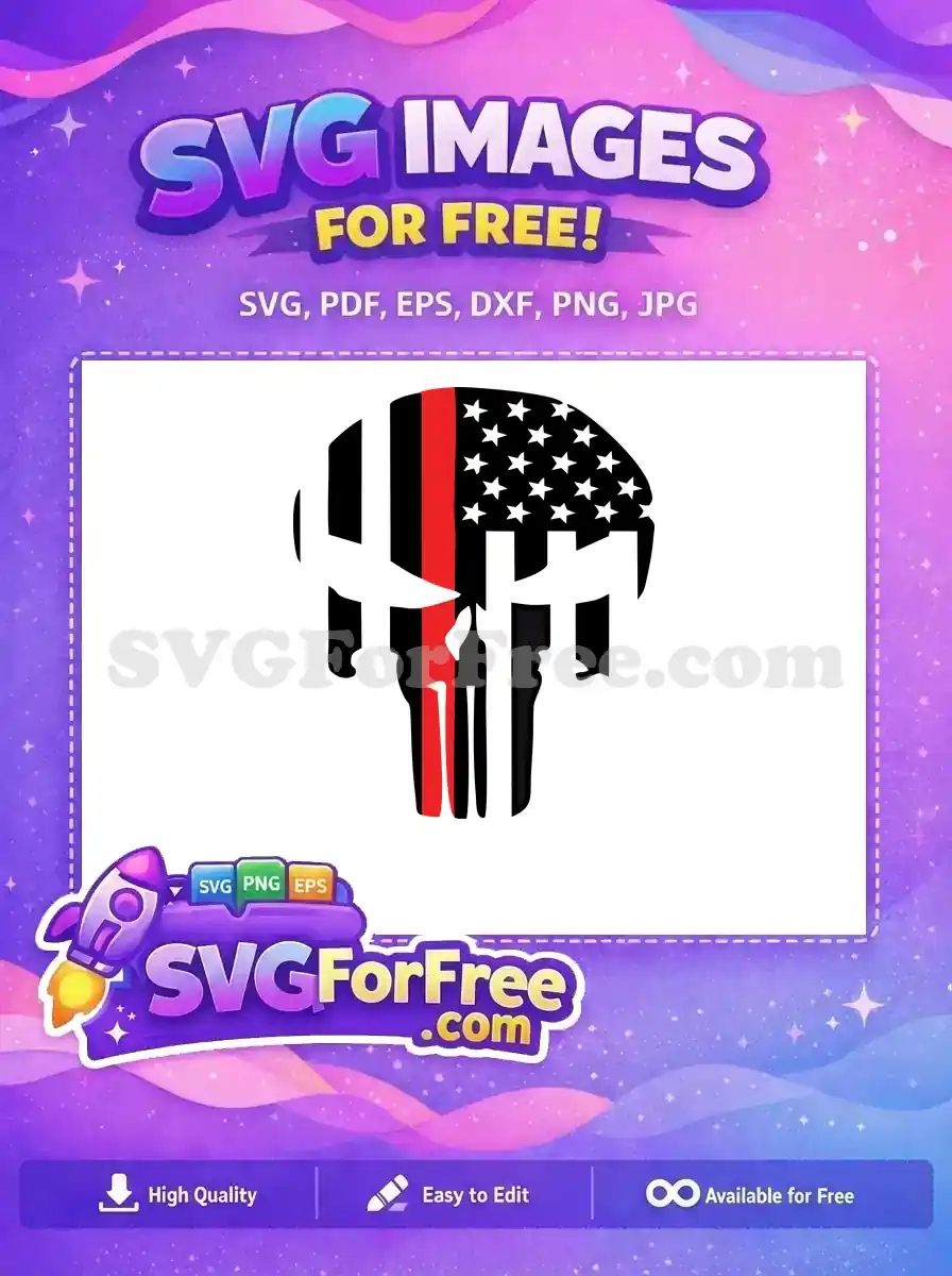 Free American Flag Free Skull Superhero Free SVG 2