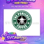 Free Skull Emblem Free Coffee Logo Punisher Free SVG - Instant Download